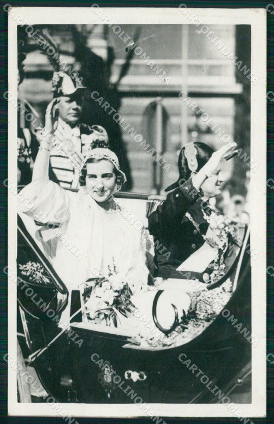Royalty Denmark Royalty Frederik IX Ingrid of Sweden RPPC postcard KS9828 – fronte