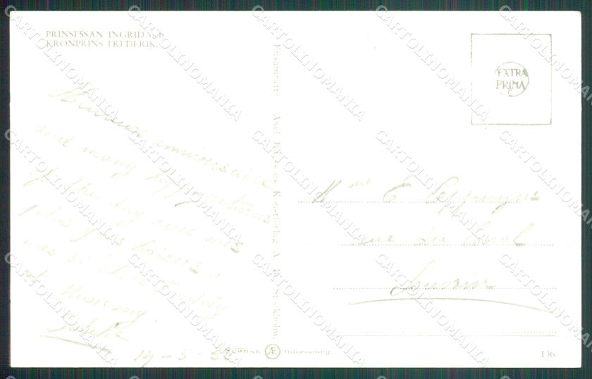 Royalty Denmark Royalty Frederik IX Ingrid of Sweden RPPC postcard KS9831 – retro
