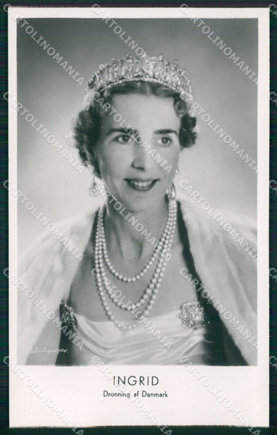 Royalty Denmark Royalty Ingrid of Sweden real photo cartolina postcard KS9840 – fronte