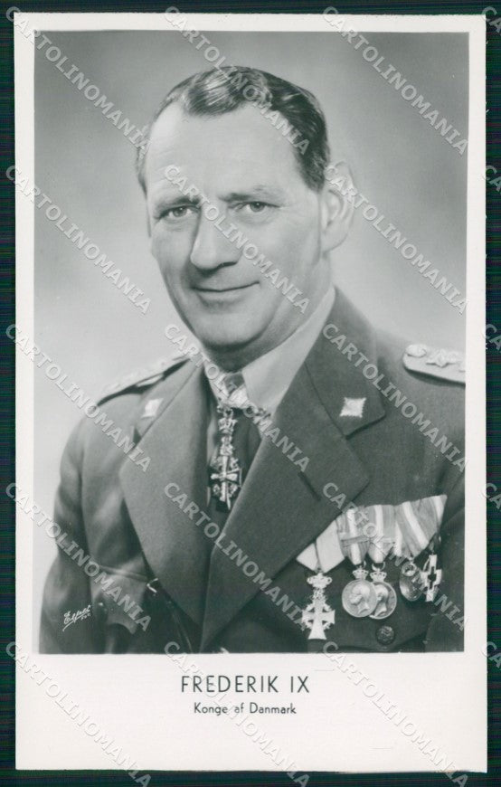 Royalty Denmark Royalty Frederik IX real photo cartolina postcard KS9844 – fronte
