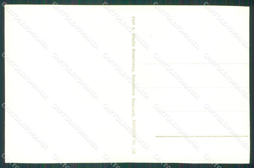 Royalty Denmark Royalty Caroline Mathilde TRIMMED RPPC cartolina postcard KS9846 – retro