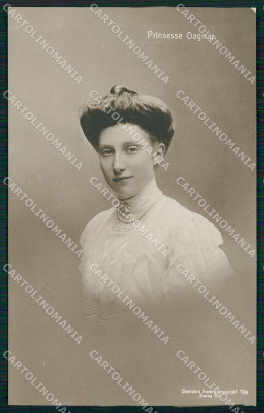 Royalty Denmark Royalty Princess Dagmar real photo cartolina postcard KS9856 – fronte
