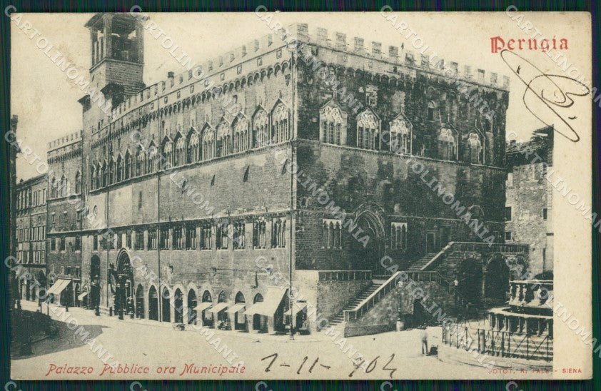 Perugia Città Municipio cartolina KVM0004 – fronte