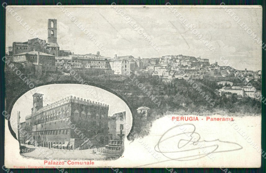 Perugia Città Comune cartolina KVM0007 – fronte