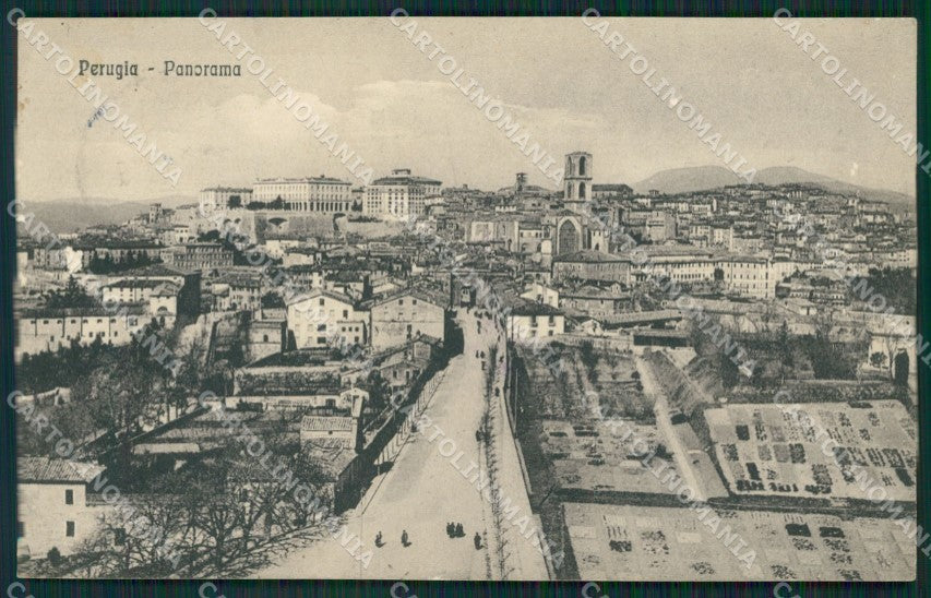 Perugia Città ABRASA cartolina KVM0015 – fronte