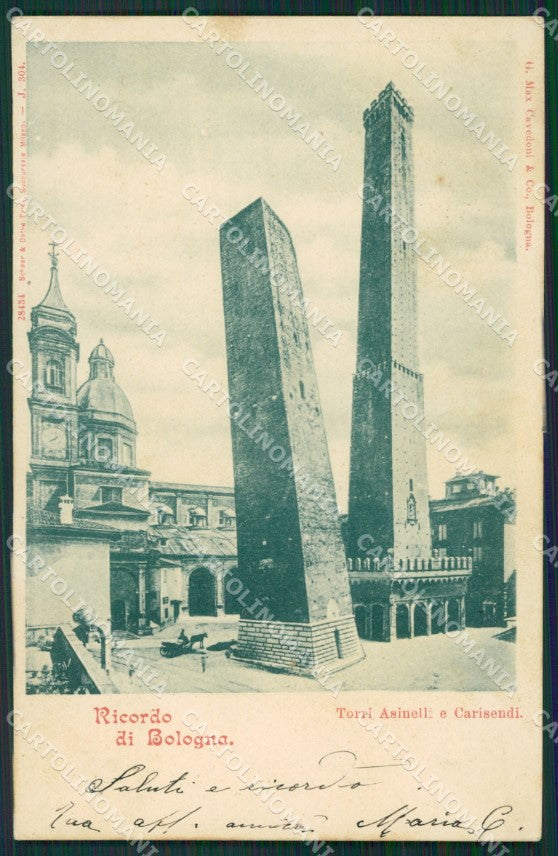Bologna Città PIEGA cartolina KVM0061 – fronte