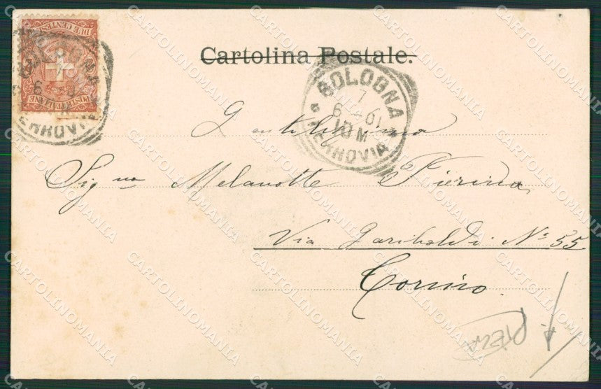 Bologna Città PIEGA cartolina KVM0061 – retro