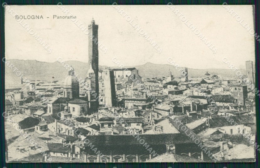 Bologna Città RIFILATA cartolina KVM0095 – fronte