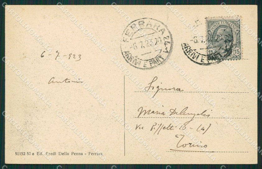 Ferrara Città cartolina KVM0133 – retro
