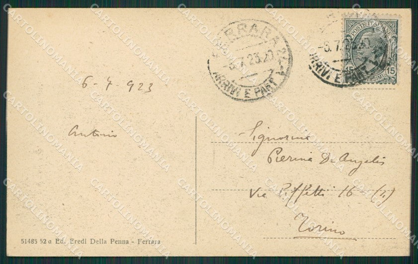 Ferrara Città cartolina KVM0140 – retro