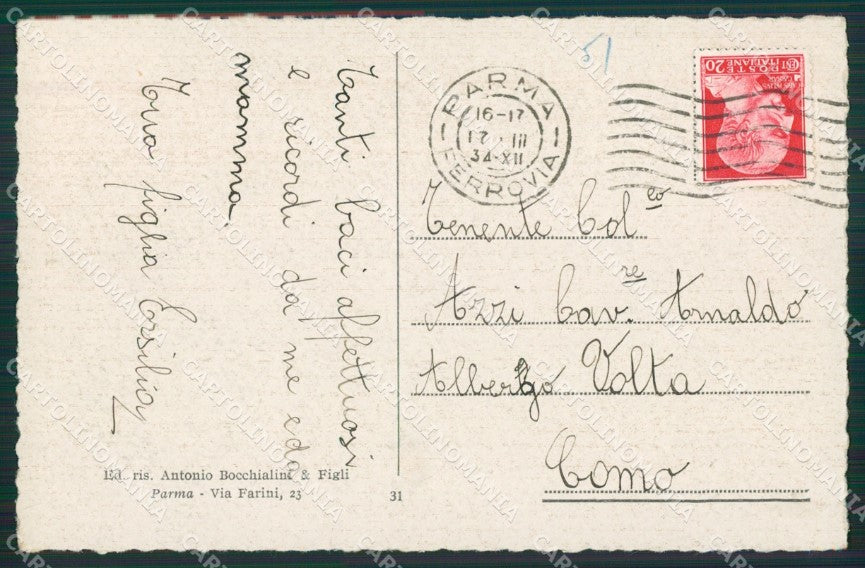 Parma Città cartolina KVM0192 – retro
