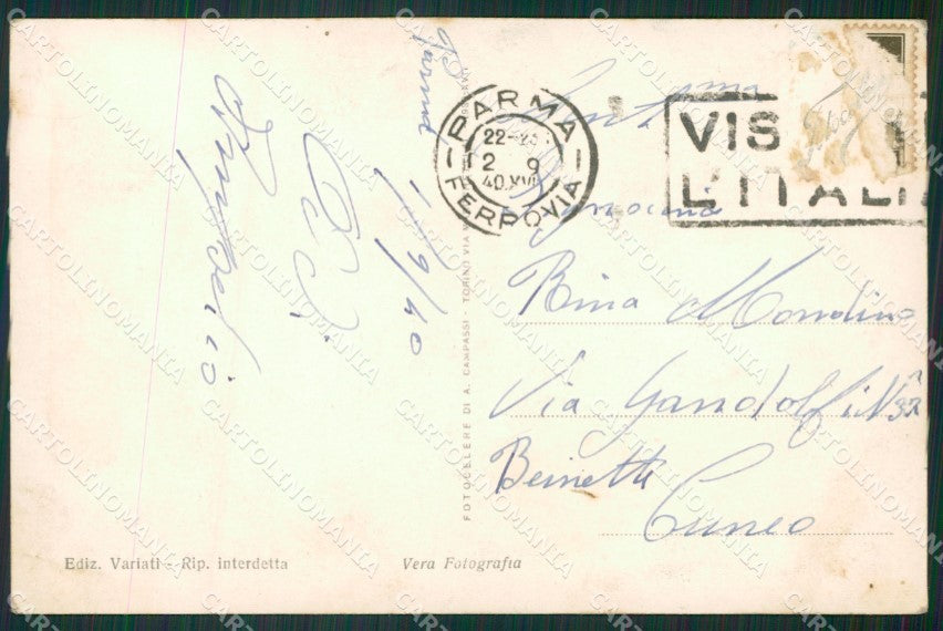 Parma Città Stazione Foto cartolina KVM0200 – retro