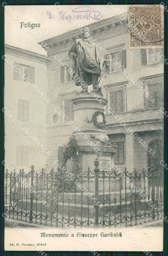 Perugia Foligno Garibaldi cartolina KVM0220 – fronte