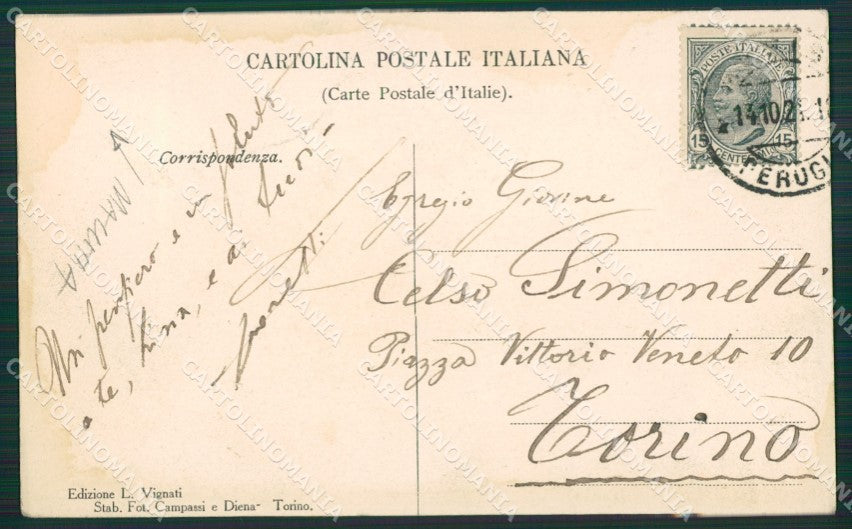 Perugia Assisi MACCHIA cartolina KVM0224 – retro