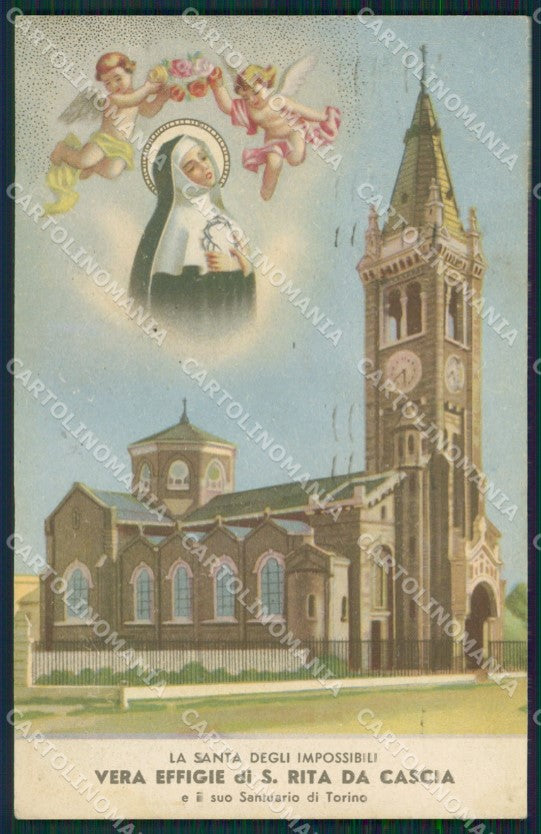 Torino Santa Rita Cascia cartolina KVM0229 – fronte