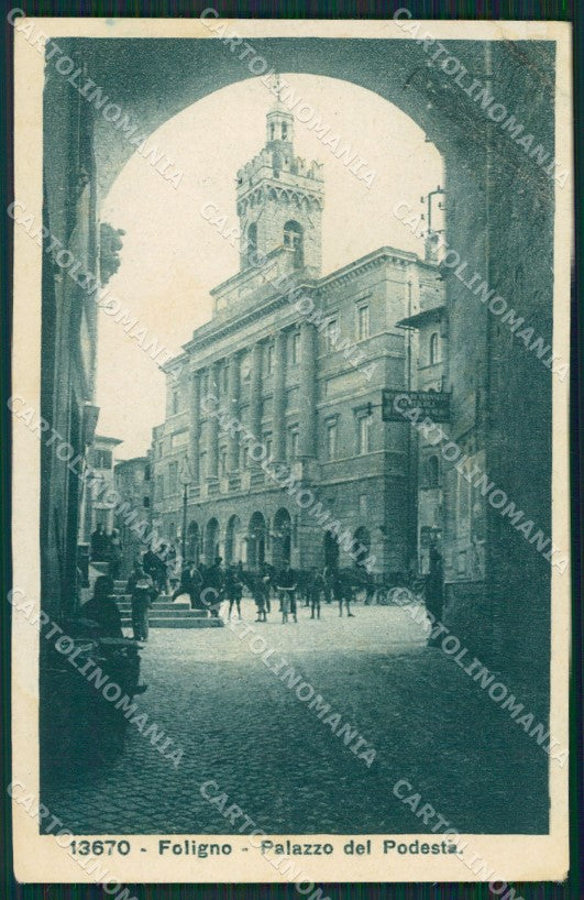 Perugia Foligno PIEGA cartolina KVM0230 – fronte