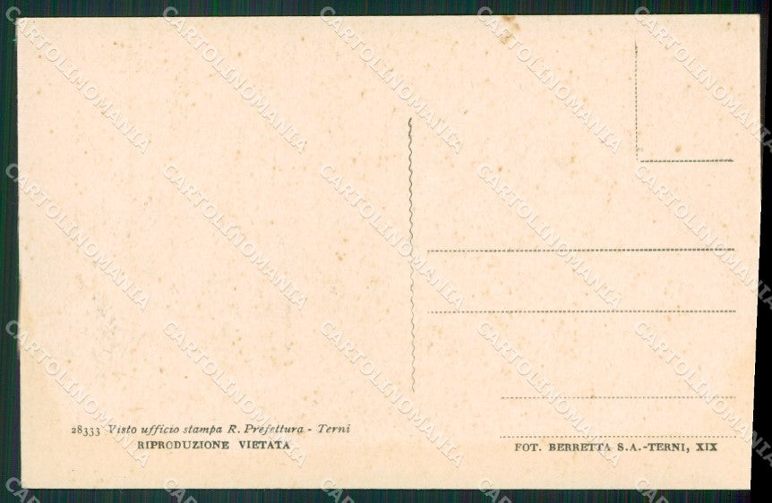 Terni Orvieto cartolina KVM0242 – retro