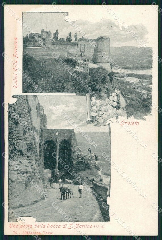 Terni Orvieto Porta San Martino Alterocca 76 MACCHIA cartolina KVM0244 – fronte