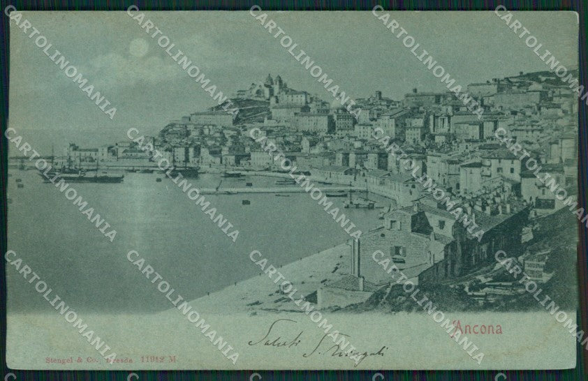 Ancona Città Chiaro di Luna cartolina KVM0258 – fronte