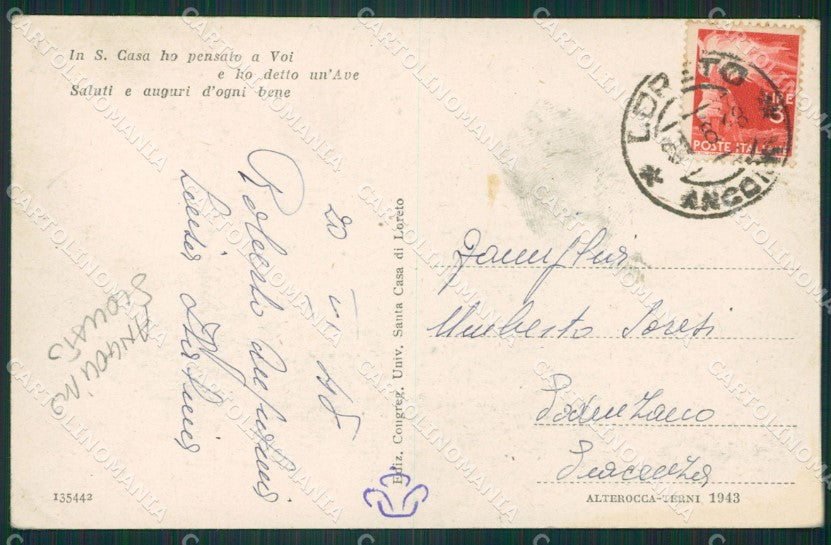Ancona Loreto ANGOLINO SCOLLATO cartolina KVM0273 – retro