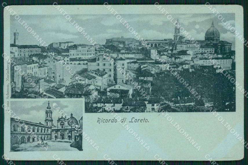 Ancona Loreto Chiaro di Luna PIEGHINE cartolina KVM0288 – fronte