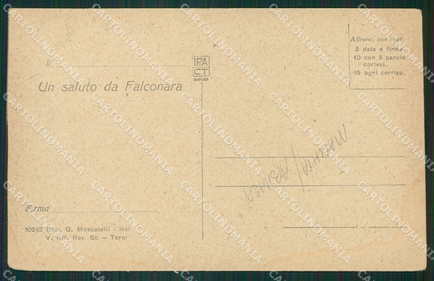 Ancona Falconara MACCHIA ABRASA cartolina KVM0296 – retro