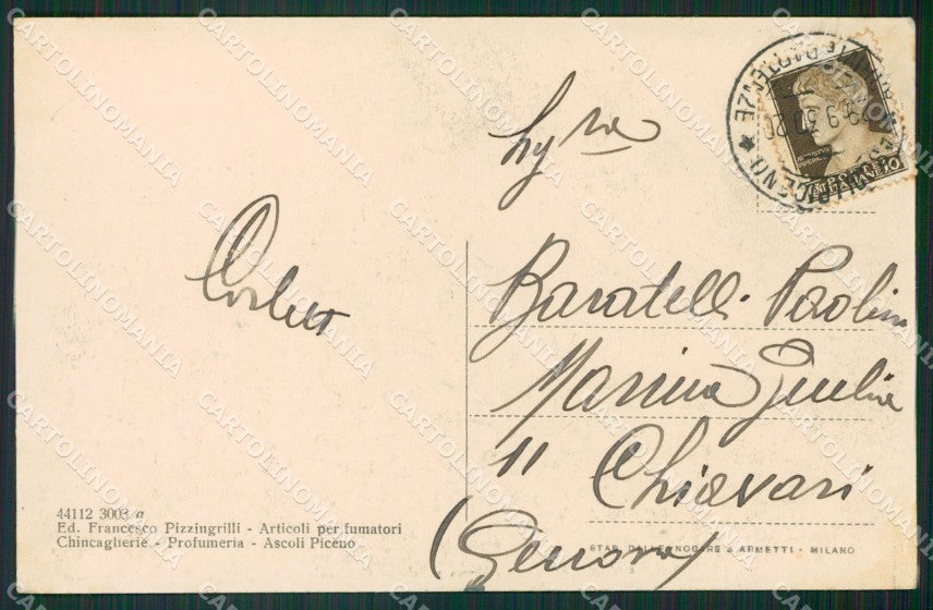 Ascoli Piceno Città cartolina KVM0306 – retro