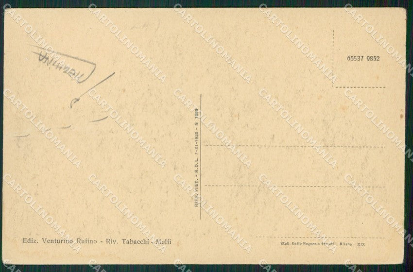 Potenza Melfi PIEGHINA cartolina KVM0324 – retro