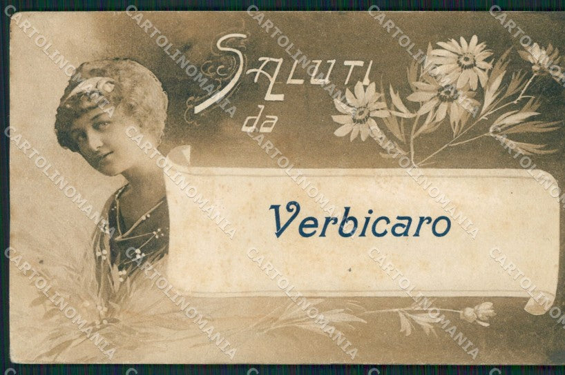 Cosenza Verbicaro Saluti da ABRASA PIEGHINE cartolina KVM0341 – fronte