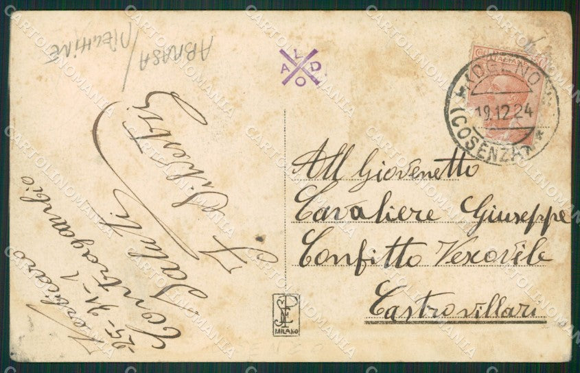 Cosenza Verbicaro Saluti da ABRASA PIEGHINE cartolina KVM0341 – retro