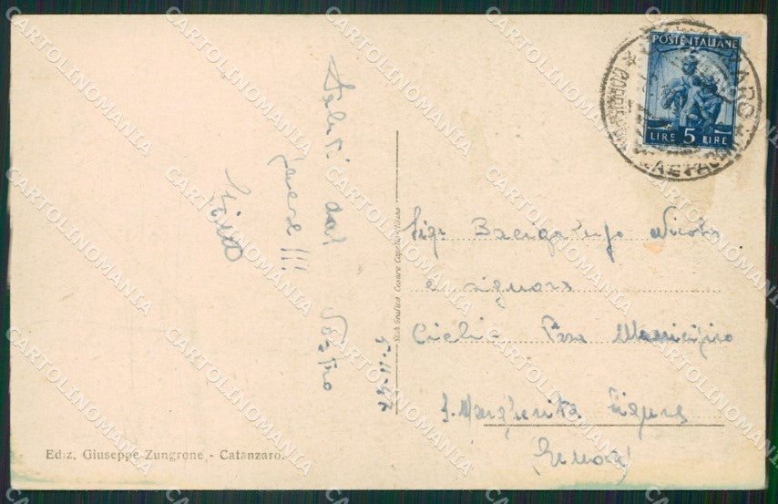Catanzaro Città cartolina KVM0351 – retro