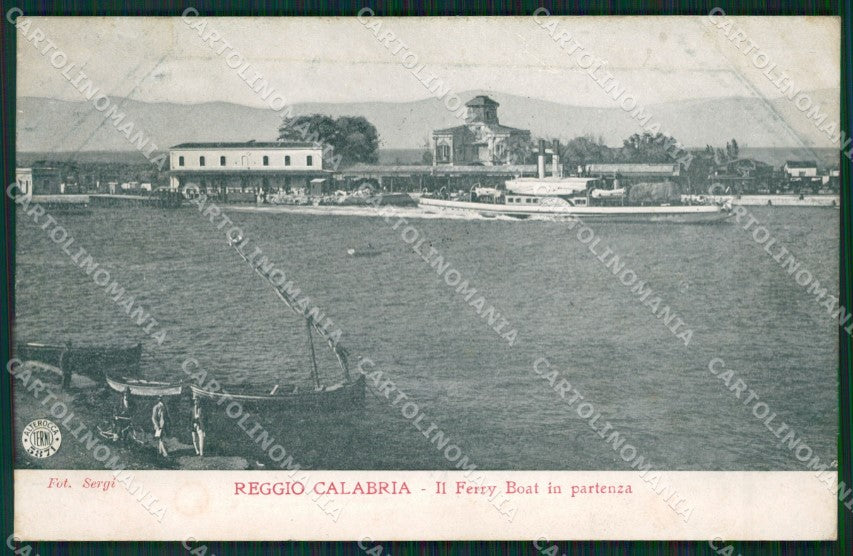 Reggio Calabria Città Ferry Boat Alterocca 5871 cartolina KVM0352 – fronte