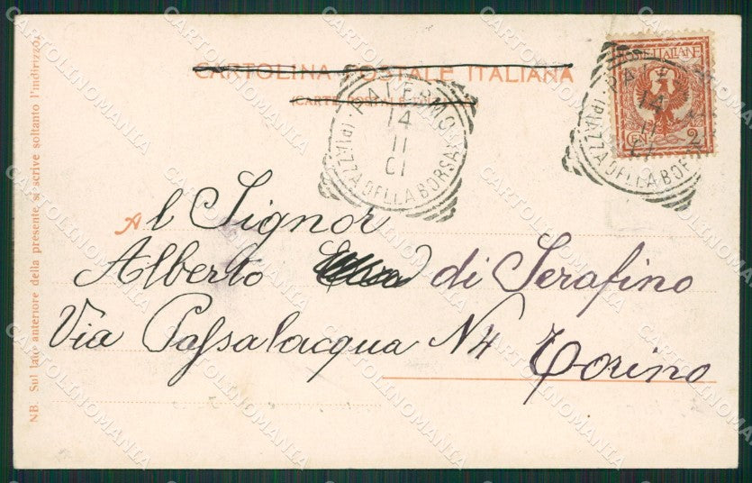 Palermo Città cartolina KVM0361 – retro