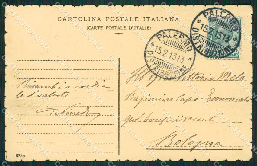 Palermo Città cartolina KVM0368 – retro