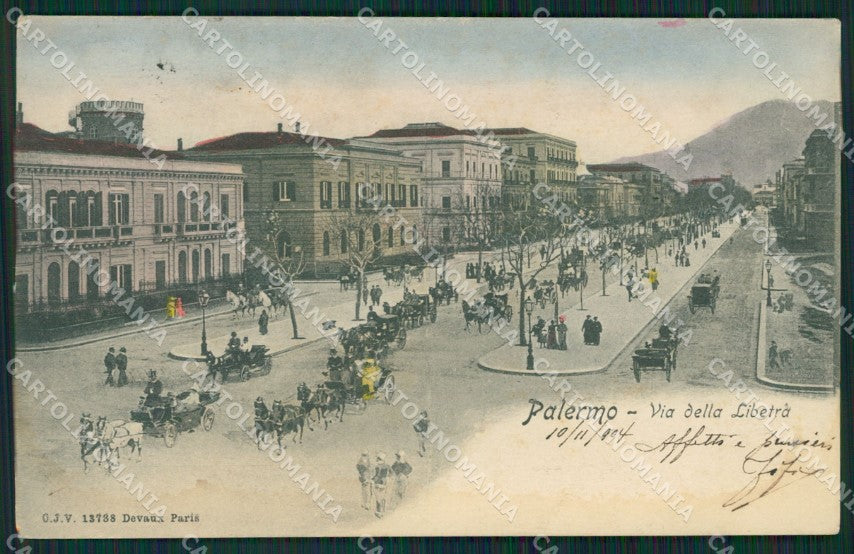 Palermo Città MACCHIA cartolina KVM0371 – fronte