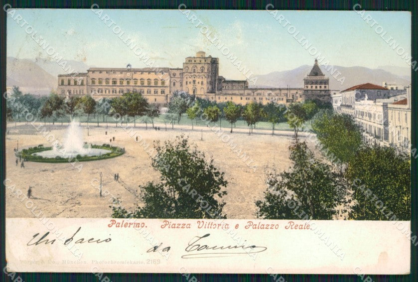 Palermo Città Palazzo Reale cartolina KVM0374 – fronte