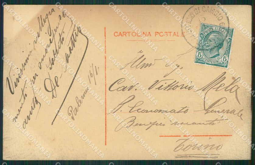 Palermo Città cartolina KVM0375 – retro