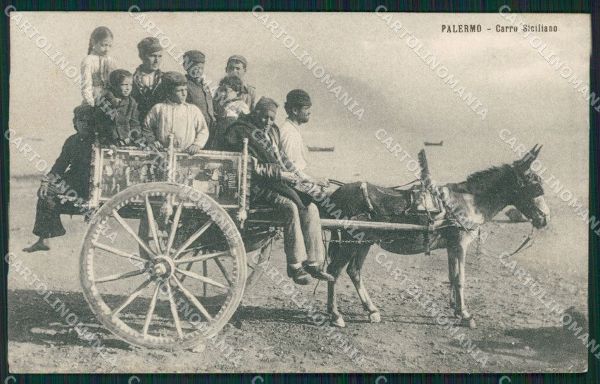 Palermo Carro Siciliano cartolina KVM0376 – fronte