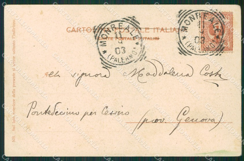 Palermo Monreale cartolina KVM0388 – retro
