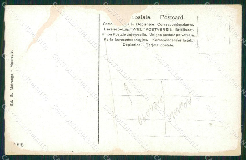 Palermo Monreale PIEGATA ABRASA cartolina KVM0393 – retro