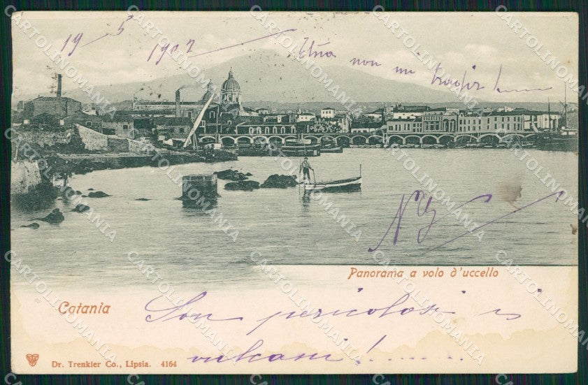 Catania Città MACCHIA cartolina KVM0417 – fronte