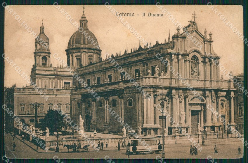 Catania Città PIEGHINA cartolina KVM0429 – fronte