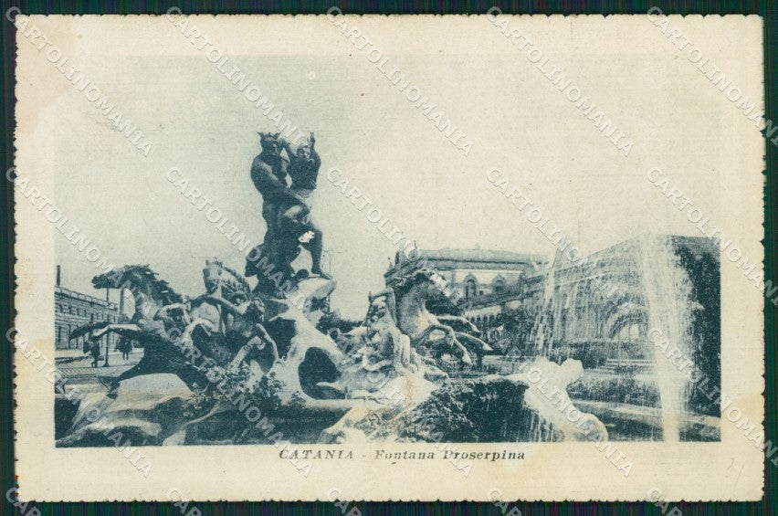 Catania Città Fontana MACCHIA cartolina KVM0434 – fronte