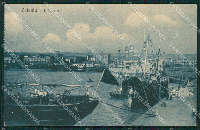 Catania Città Barche MACCHIA cartolina KVM0435 – fronte