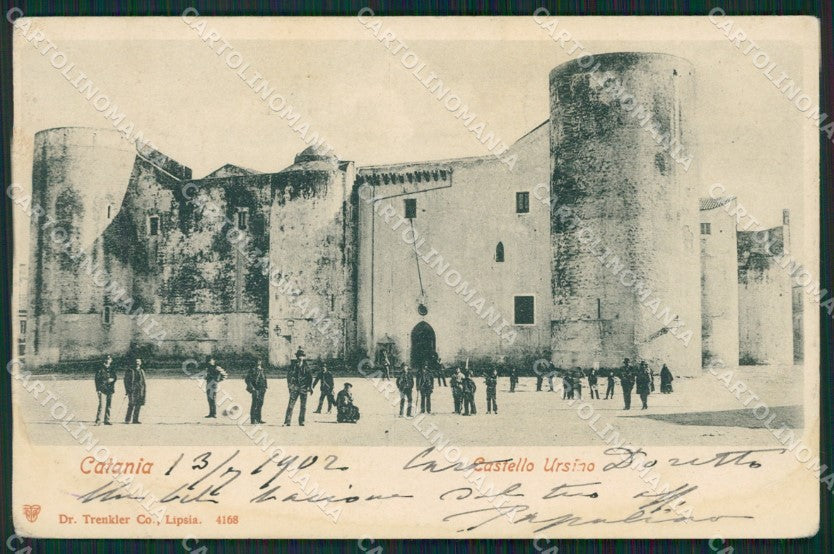 Catania Città PIEGA MACCHIA cartolina KVM0450 – fronte