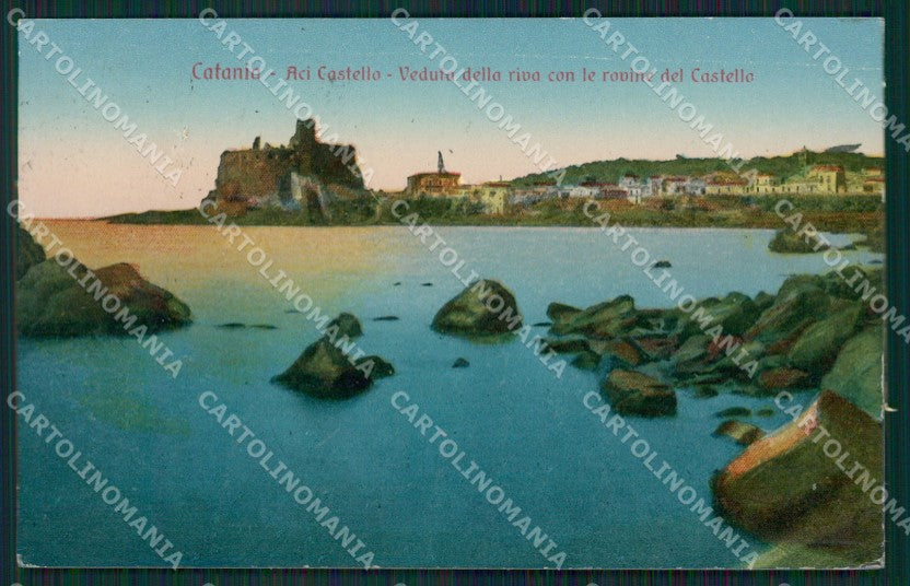Catania Aci Castello ABRASA cartolina KVM0452 – fronte
