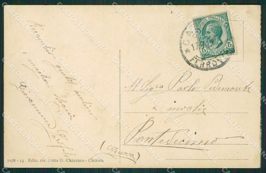 Catania Città MACCHIE cartolina KVM0454 – retro