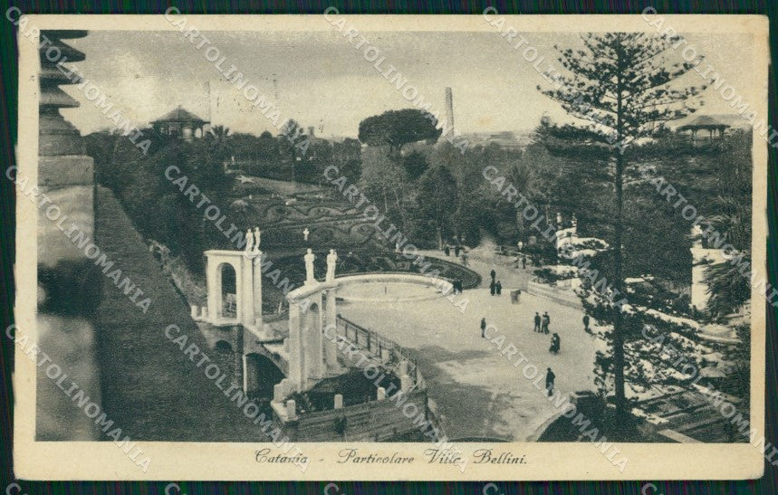 Catania Città Bellini MACCHIA cartolina KVM0455 – fronte