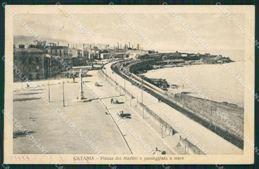 Catania Città MACCHIA cartolina KVM0456 – fronte