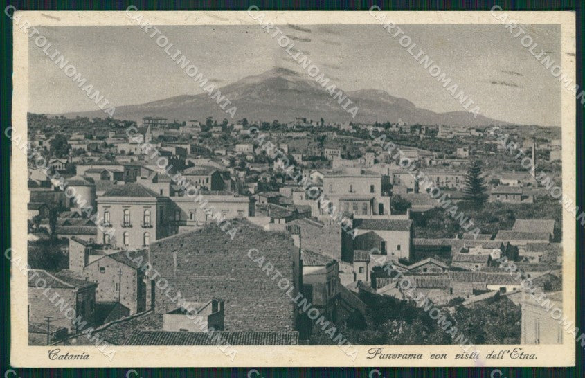 Catania Città PIEGHINA MACCHIA cartolina KVM0459 – fronte